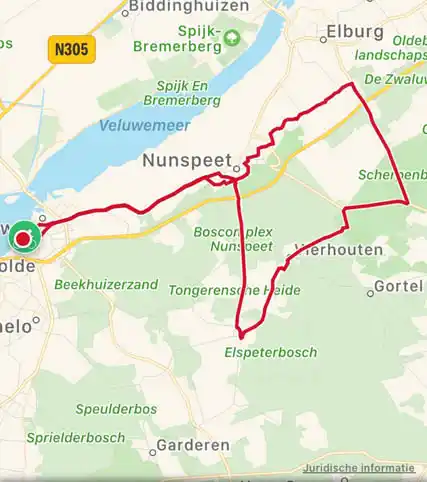 Route over de Knobbel